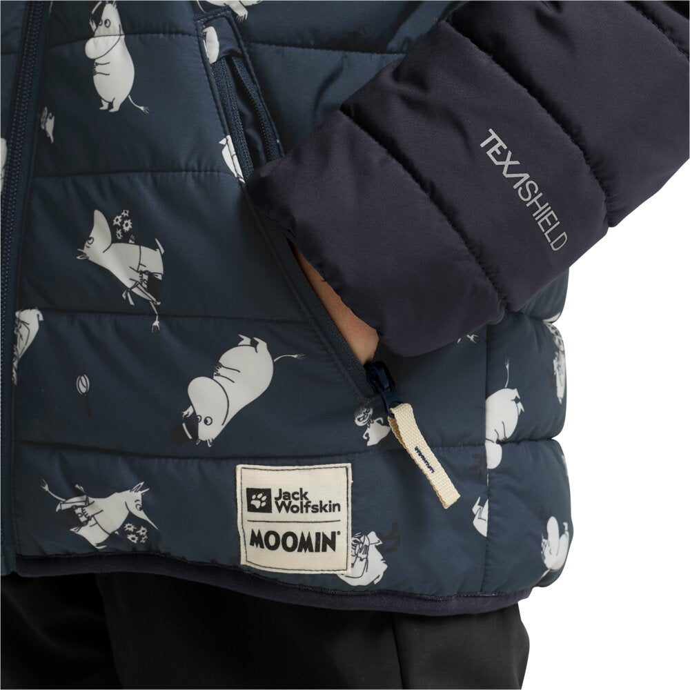 Moomintroll Puffer Jacket Blue - The Official Moomin Shop