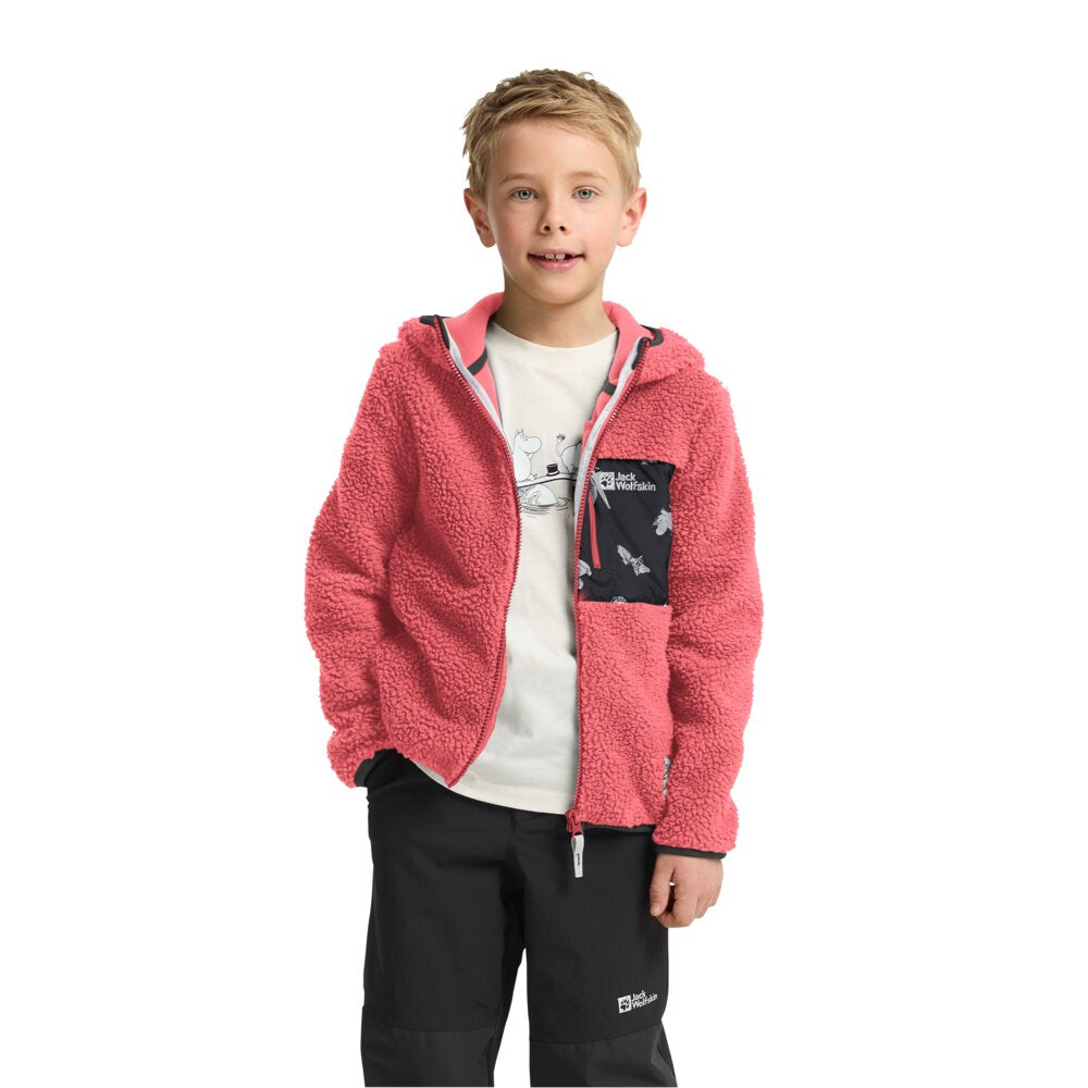 Moomintroll Fleece Jacket Coral - The Official Moomin Shop