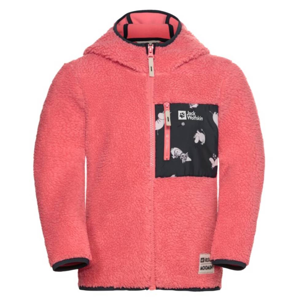 Moomintroll Fleece Jacket Coral - The Official Moomin Shop