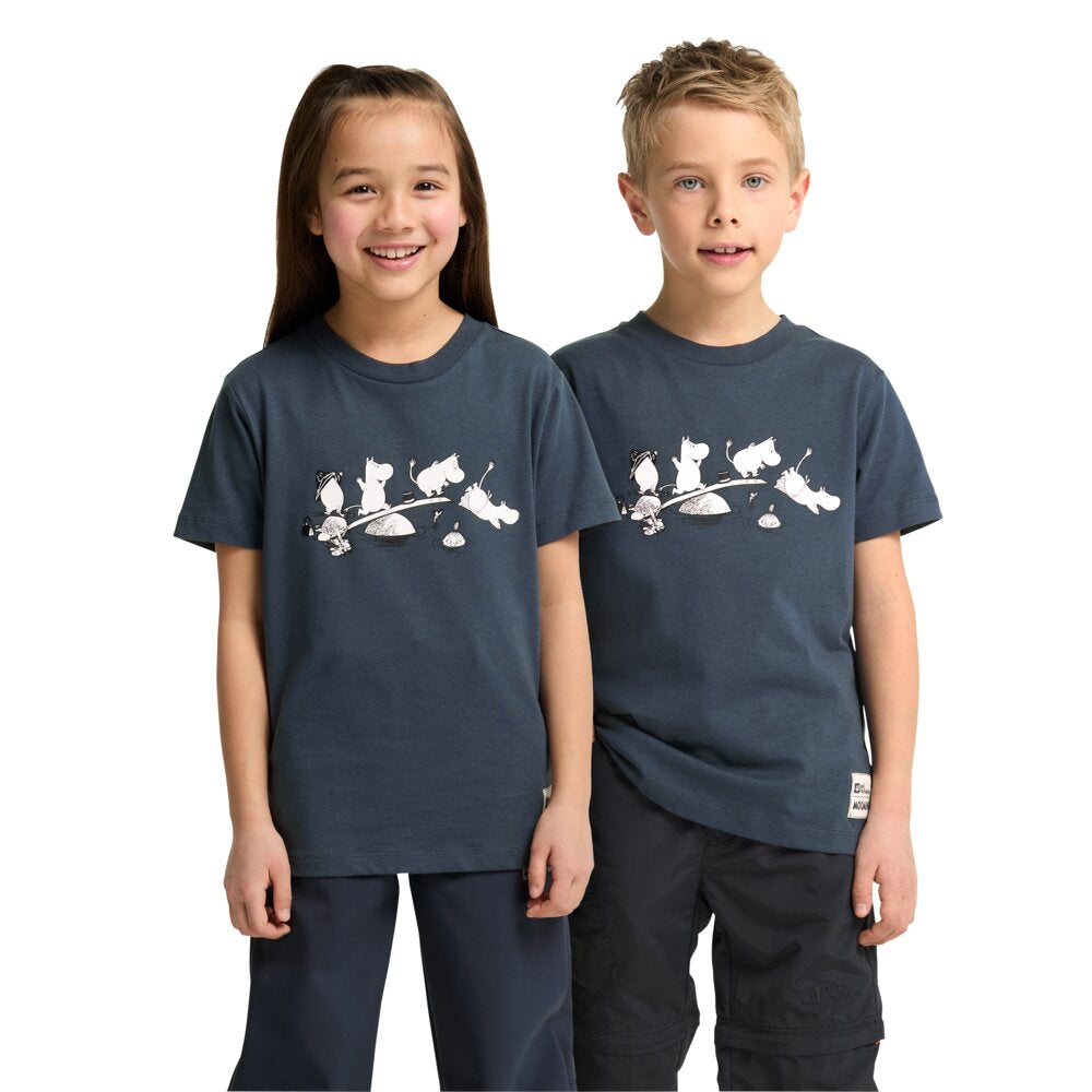 Moomin Swimming T-shirt Blue - The Official Moomin Shop