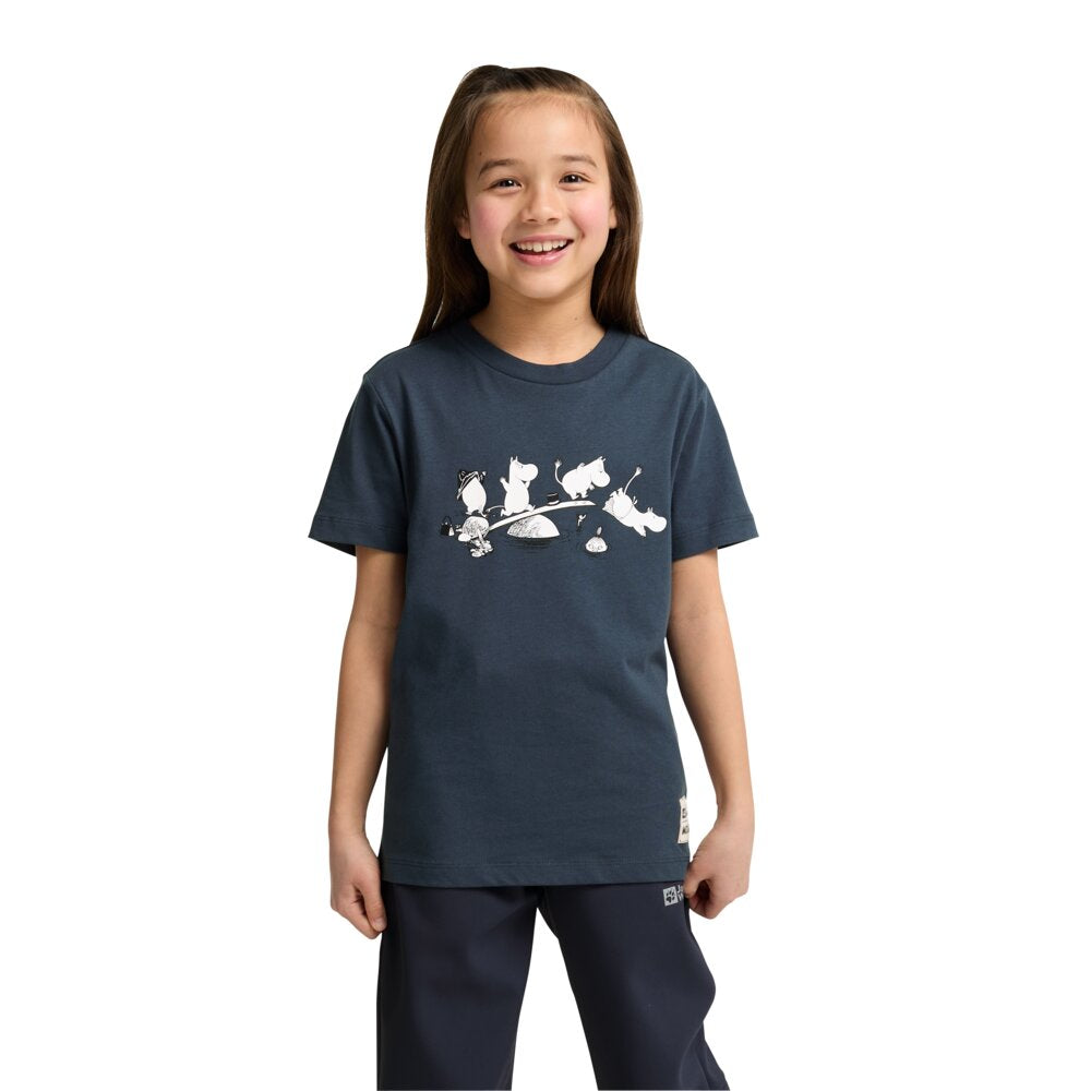 Moomin Swimming T-shirt Blue - The Official Moomin Shop