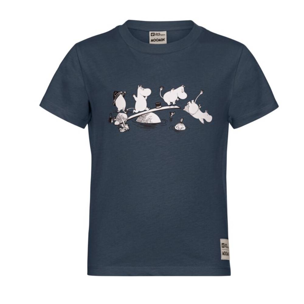 Moomin Swimming T-shirt Blue - The Official Moomin Shop