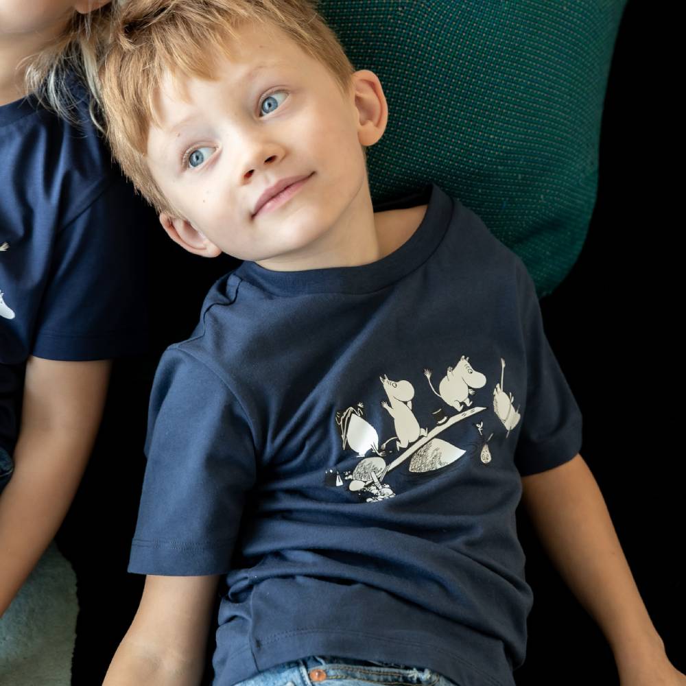 Moomin Swimming T-shirt Blue - Jack Wolfskin - The Official Moomin Shop