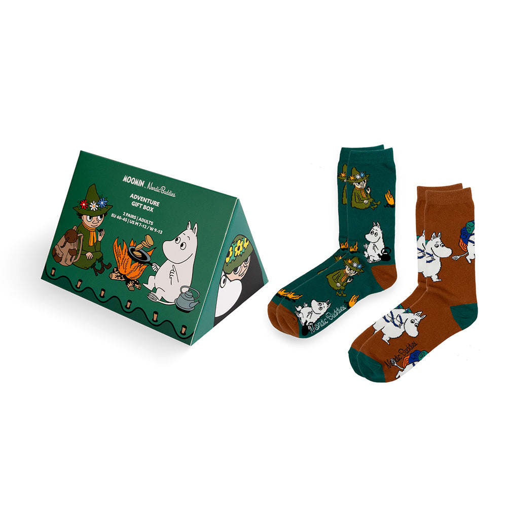 Moomin Adventure Sock 40-45 Gift Box 2-set - The Official Moomin Shop