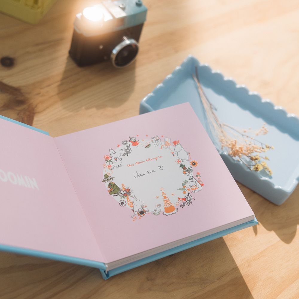 Moomin Photo Album 16x16cm 24 Blue - The Official Moomin Shop