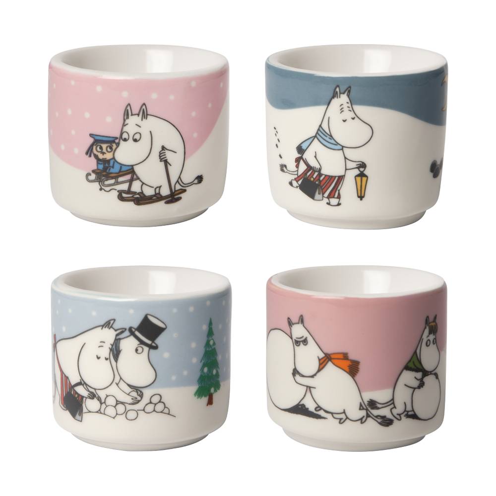 Moomin Winter Egg Cups 4-set - The Official Moomin Shop