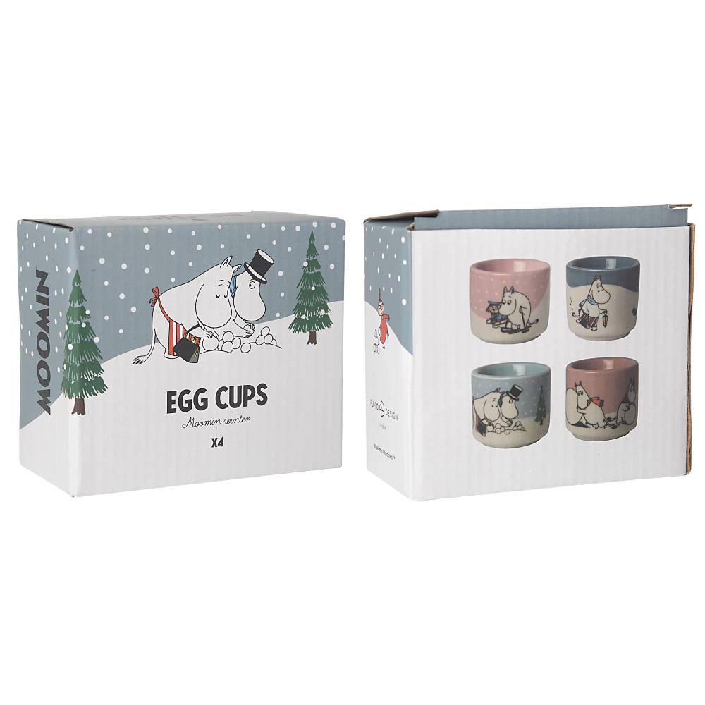 Moomin Winter Egg Cups 4-set - The Official Moomin Shop