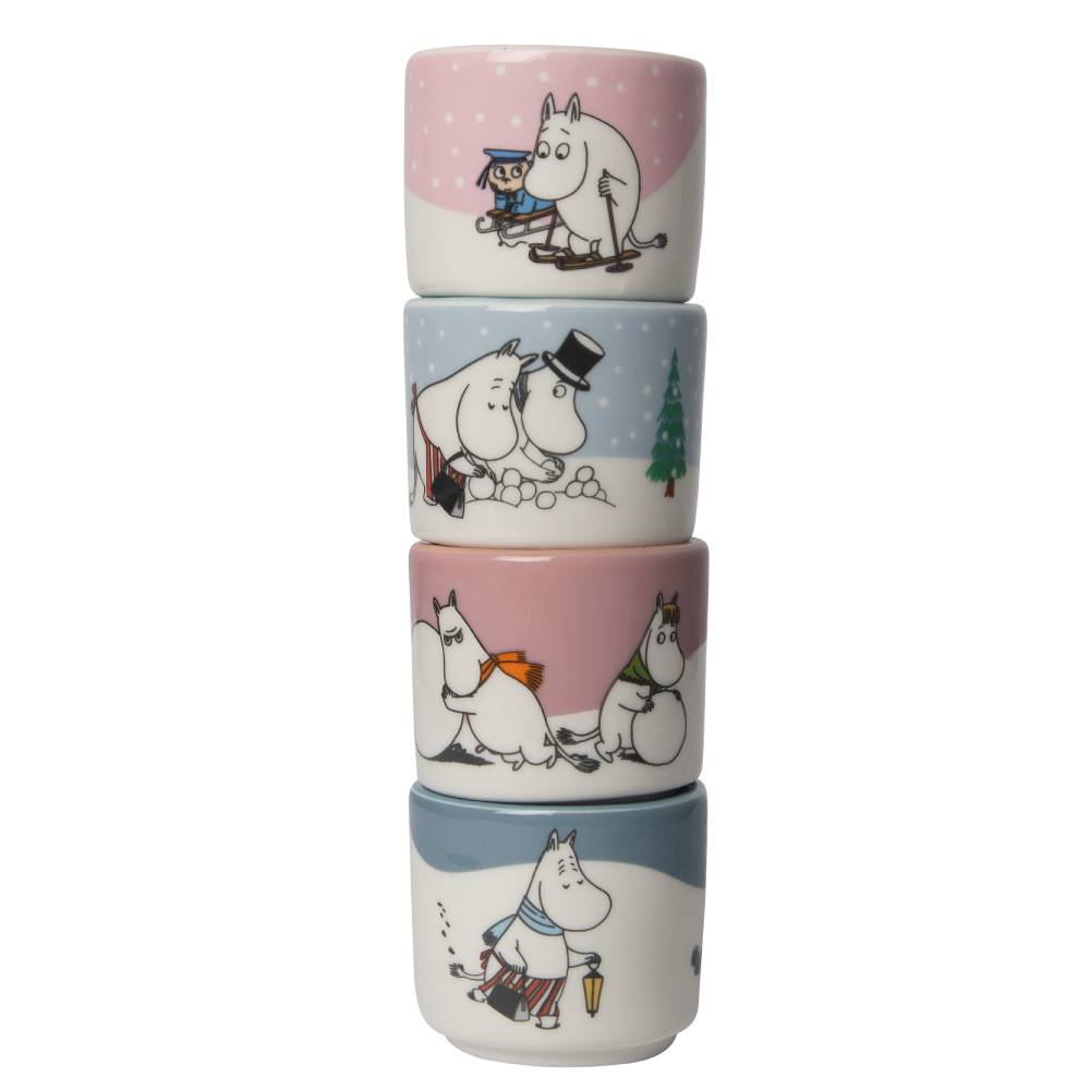 Moomin Winter Egg Cups 4-set - The Official Moomin Shop