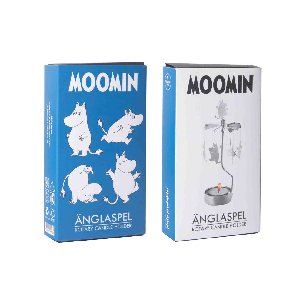 Moomintroll Rotary Candle Holder Silver