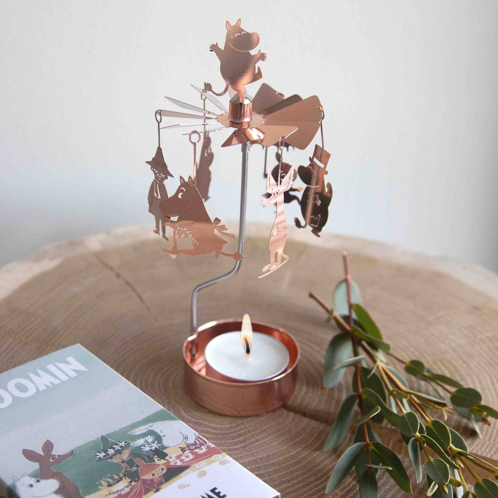Moomintroll Rotary Candle Holder Copper - The Official Moomin Shop