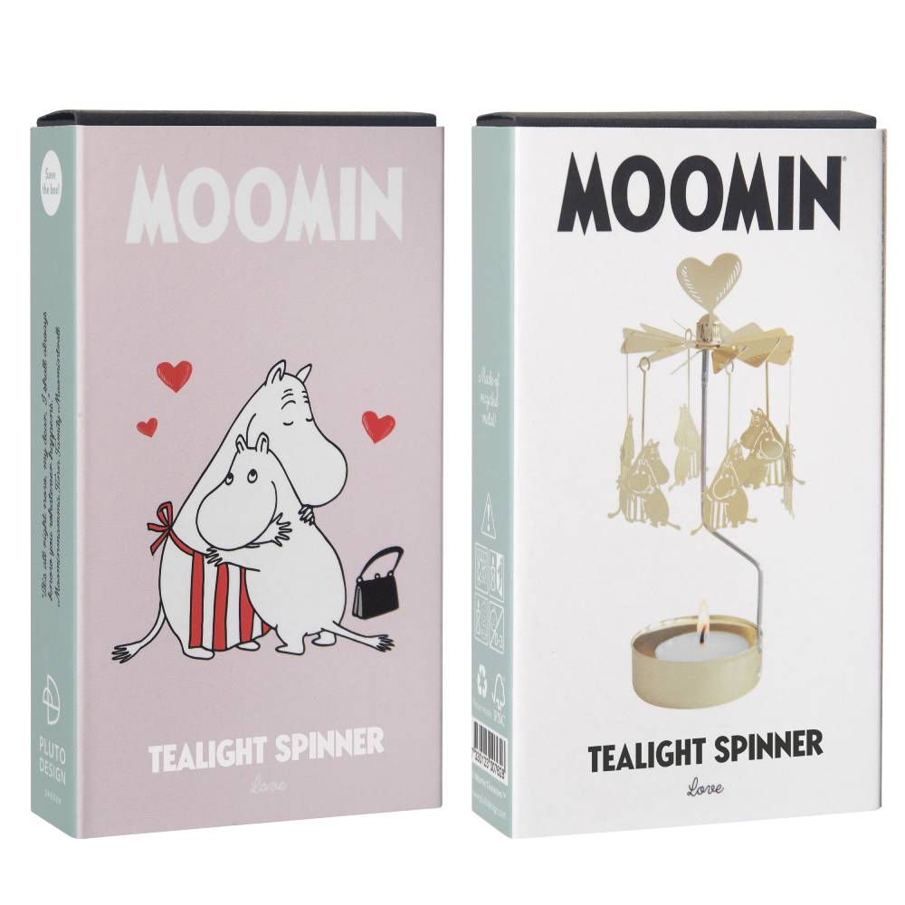Moomin Love Rotary Candle Holder Gold - The Official Moomin Shop