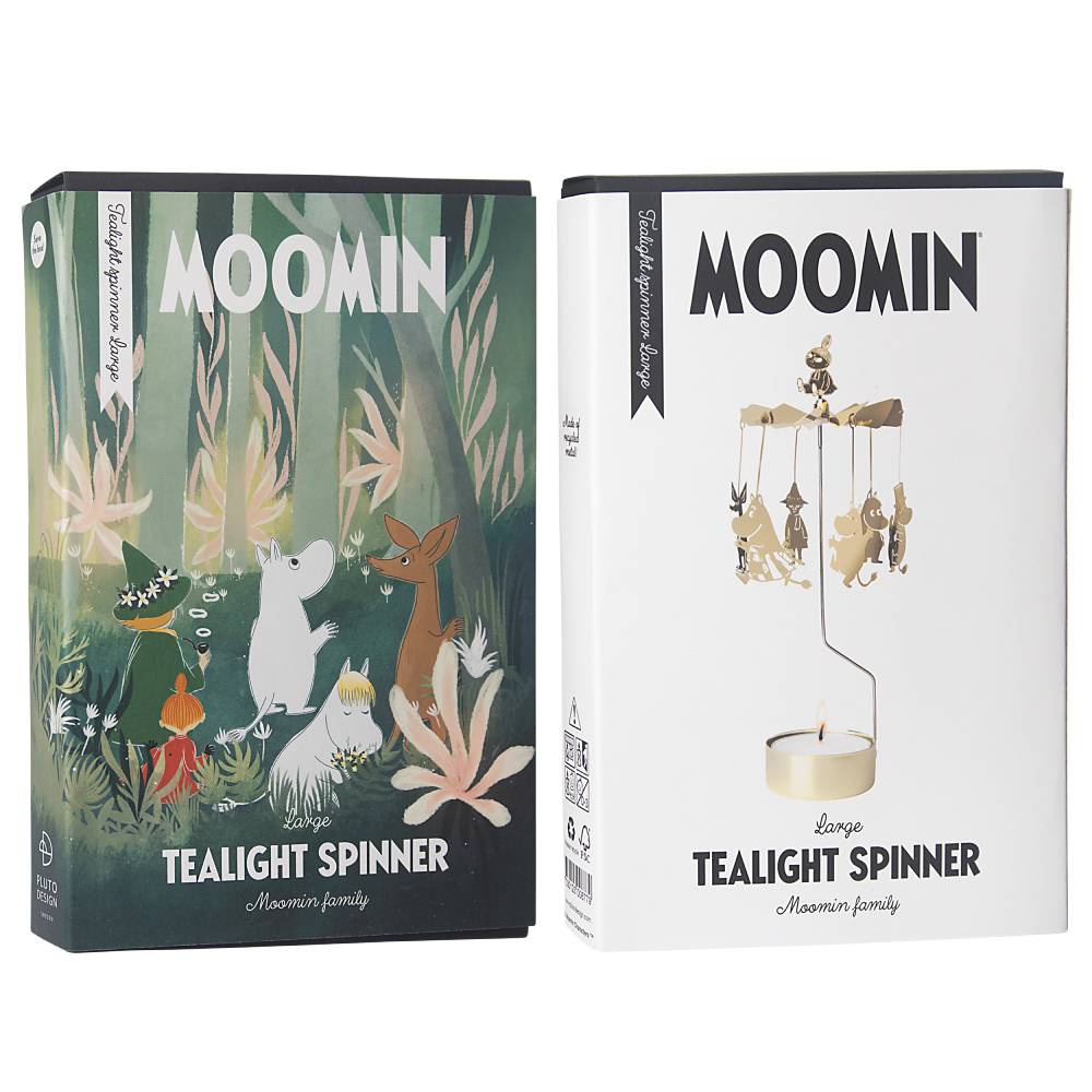 Moomin Family Rotary Candle Holder Gold 24cm - The Official Moomin Shop