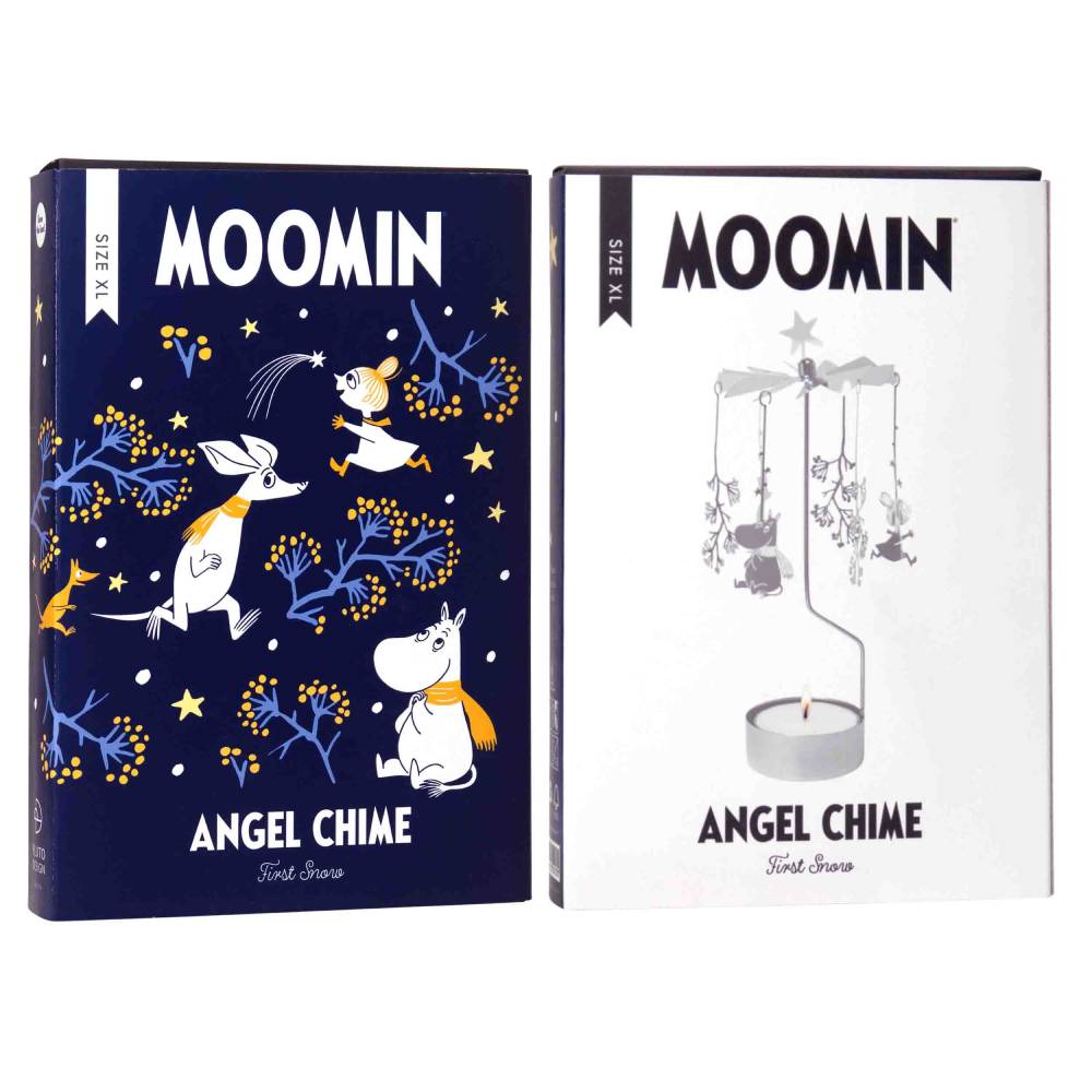 Moomin First Snow Rotary Candle Holder Silver 16cm - The Official Moomin Shop