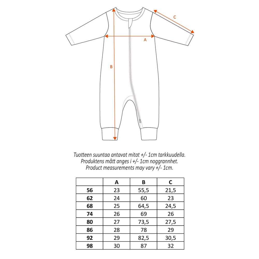 Moomin Fruit Harvest Pyjamas Beige - The Official Moomin Shop