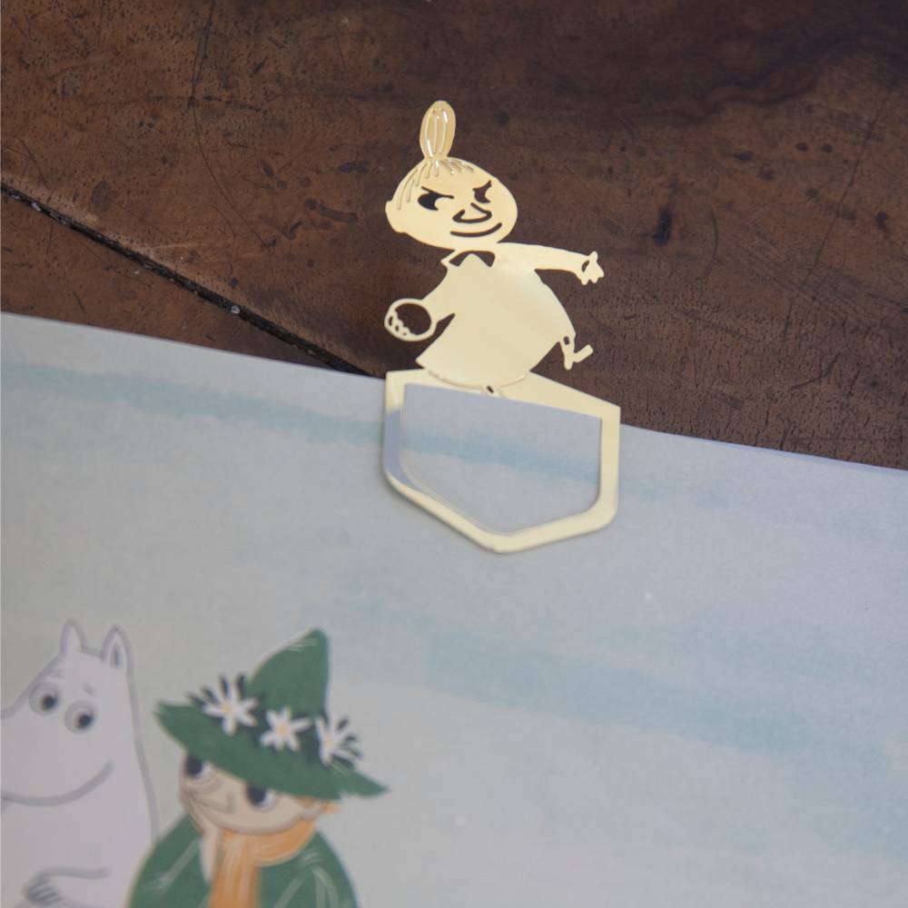 Little My Winter Bookmark Clip Gold - The Official Moomin Shop