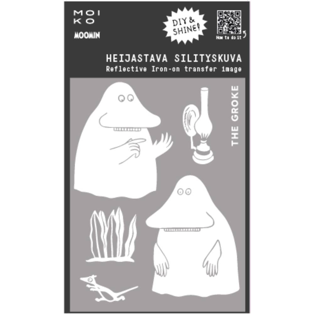 The Groke Reflective Textile Image - The Official Moomin Shop