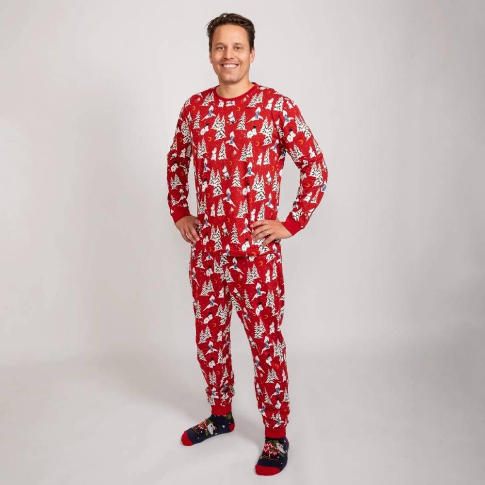Moomin Winter Night Adult Pyjamas Red - Martinex - The Official Moomin Shop