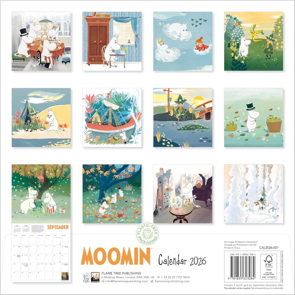 Moomin Autumn Wall Calendar 2026 - The Official Moomin Shop