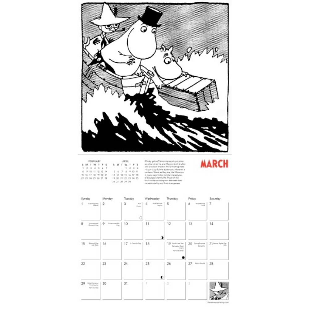 Moomin Comic Wall Calendar 2026 Mini - The Official Moomin Shop