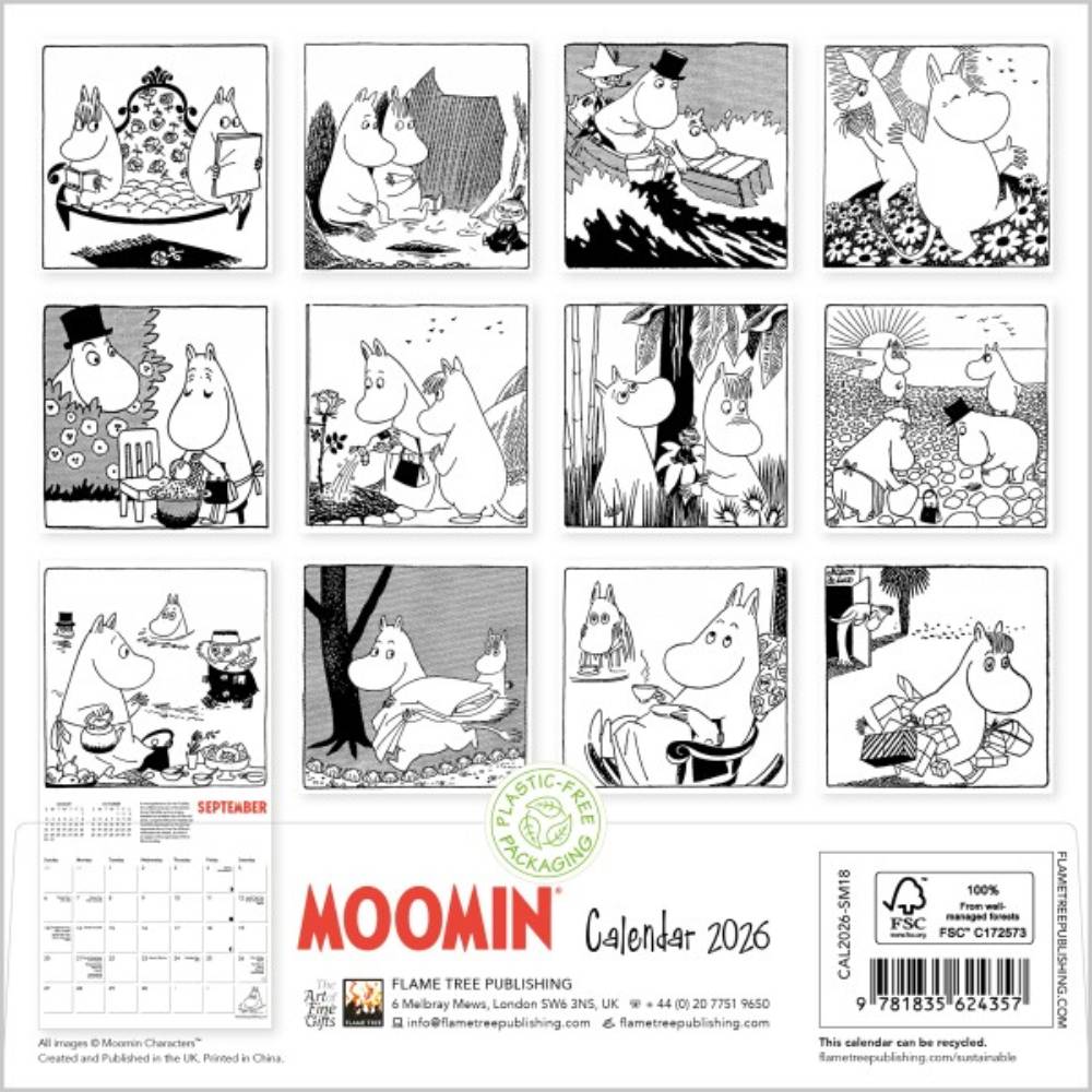 Moomin Comic Wall Calendar 2026 Mini - The Official Moomin Shop