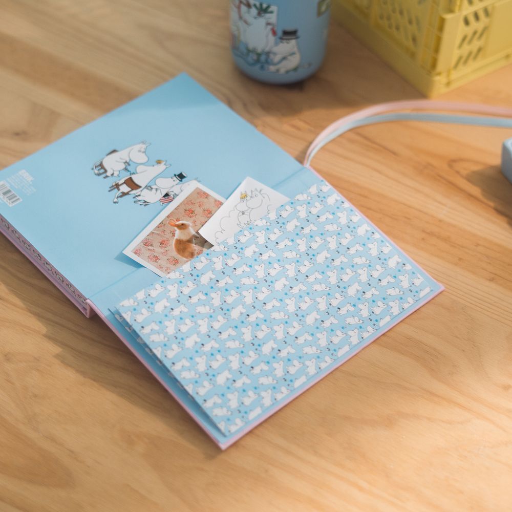 Moomin Beach Notebook A5 Pink - The Official Moomin Shop