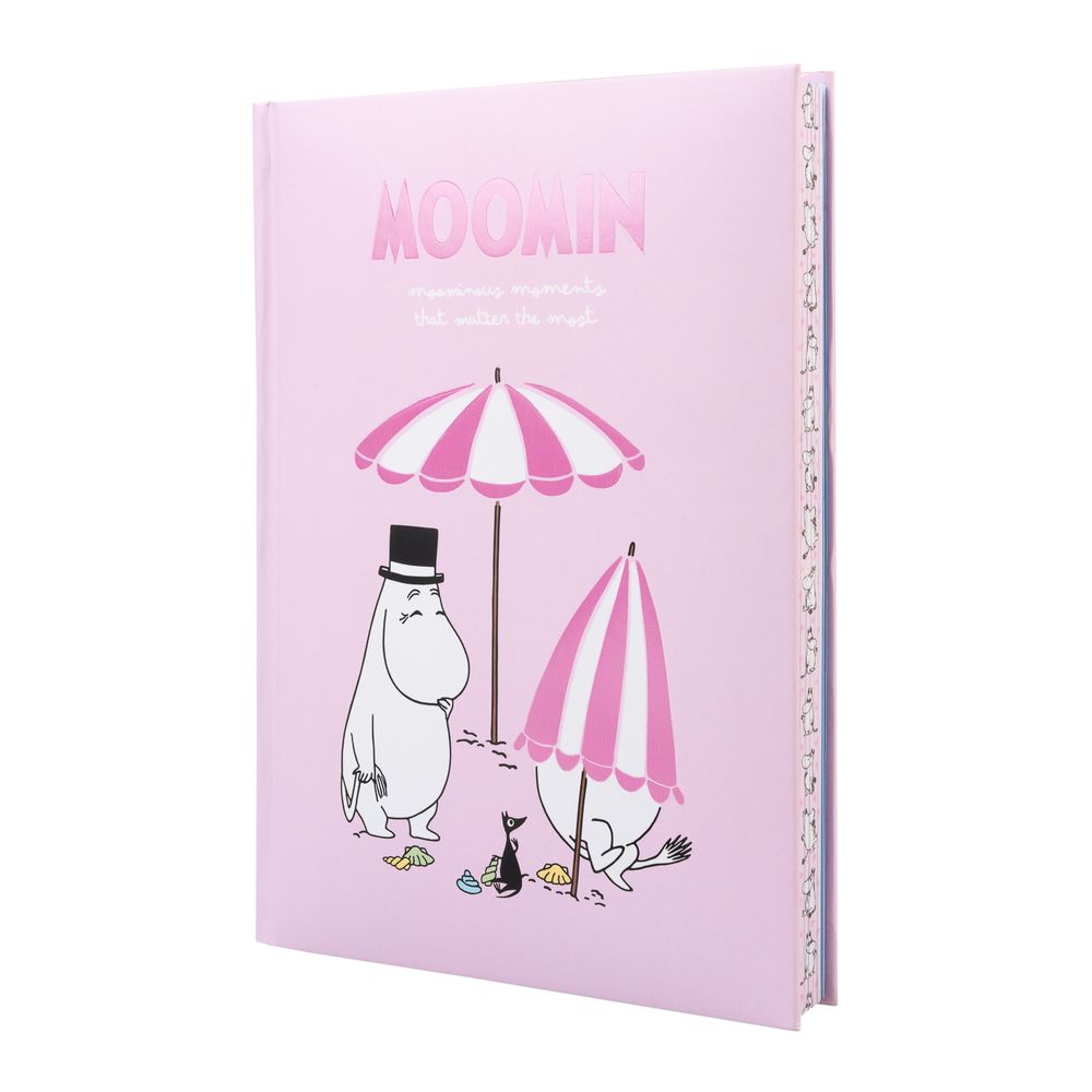 Moomin Beach Notebook A5 Pink - The Official Moomin Shop