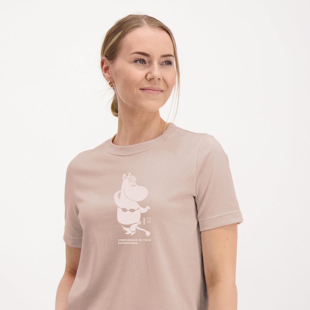 Snorkmaiden Confidence T-shirt Sand - The Official Moomin Shop