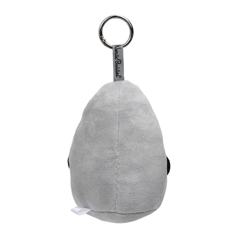The Groke Plushie Key Ring Grey - The Official Moomin Shop