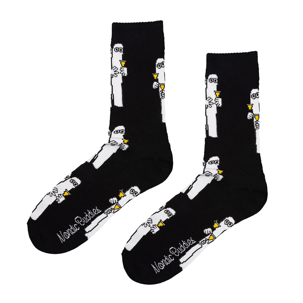 Hattifatteners Classic Socks 40-45 Black - The Official Moomin Shop