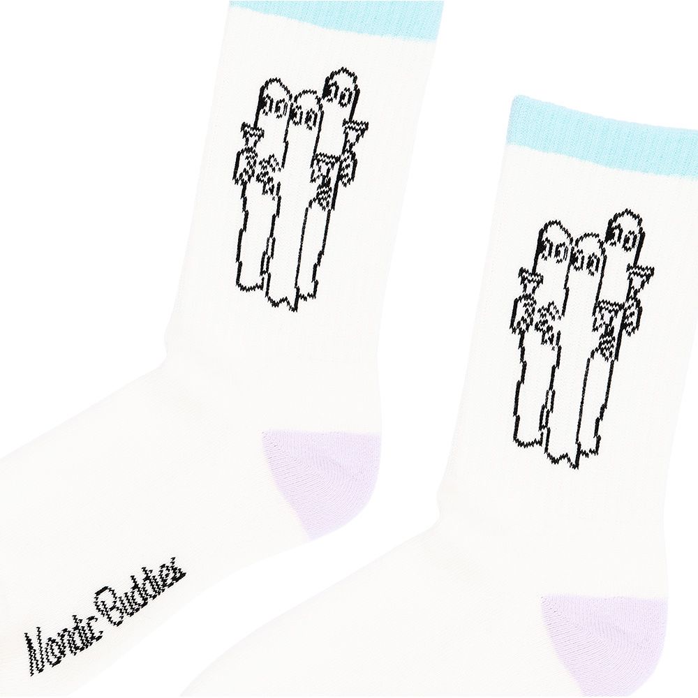 Hattifatteners Retro Socks 36-42 White - The Official Moomin Shop