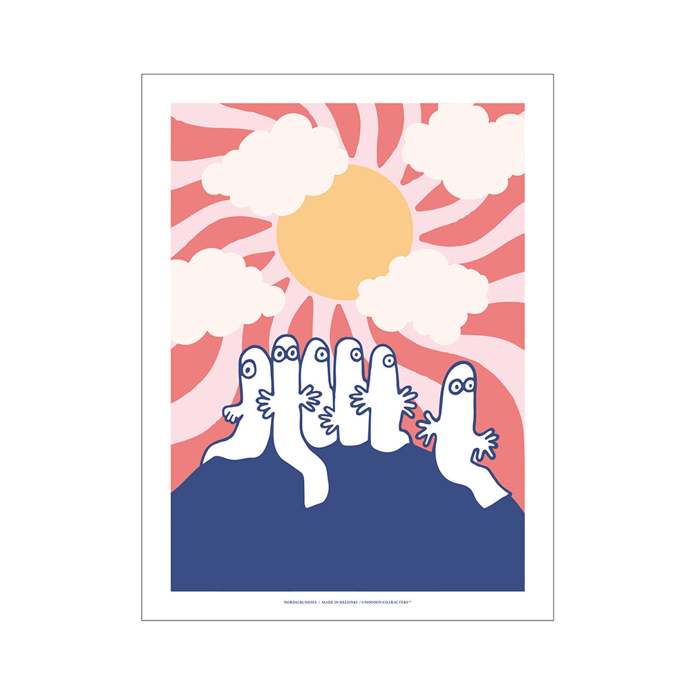 Hattifattener Poster Pink - The Official Moomin Shop