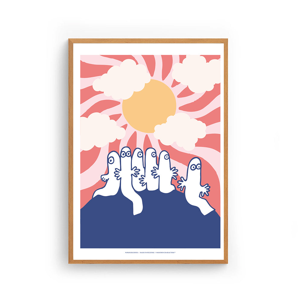 Hattifattener Poster Pink - The Official Moomin Shop