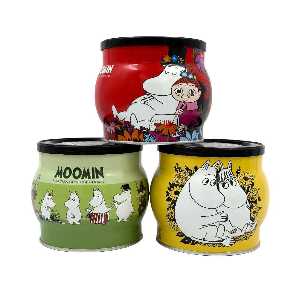 Moomin Chocolate Chip Cookie Tin Jar 200g - House of Denmark - The Official Moomin Shop