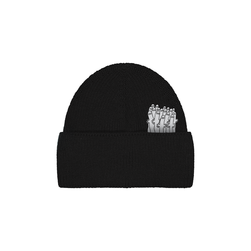 Hattifatteners Merino Beanie Black - The Official Moomin Shop