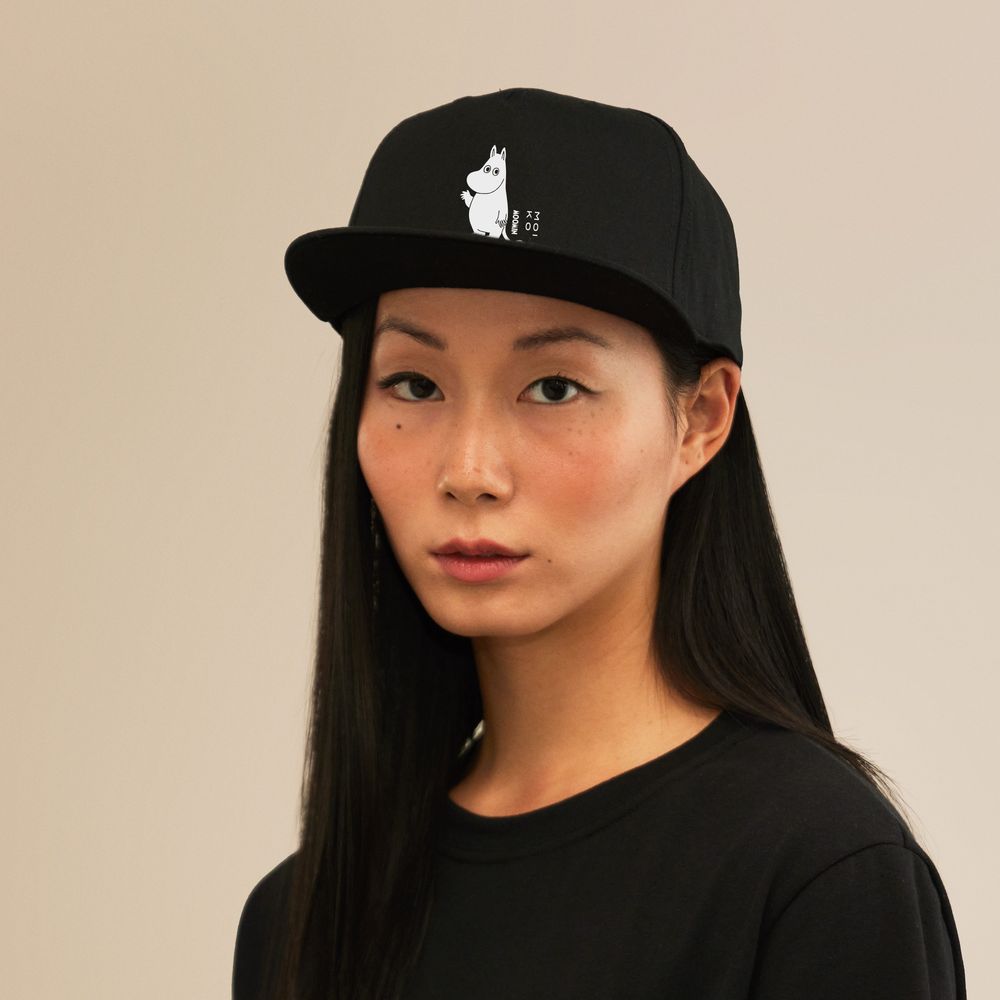 Moomintroll Hello Cap Black - The Official Moomin Shop