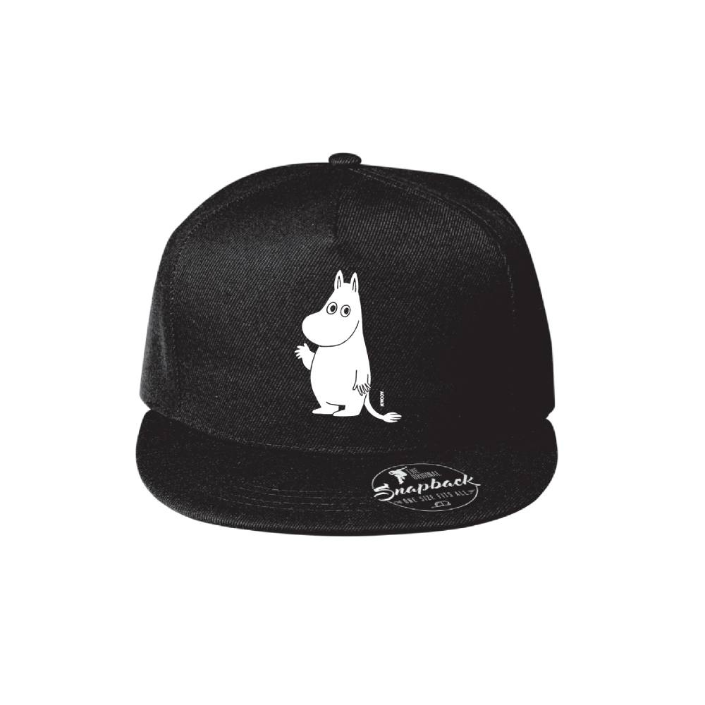 Moomintroll Hello Snapback Cap Black - The Official Moomin Shop