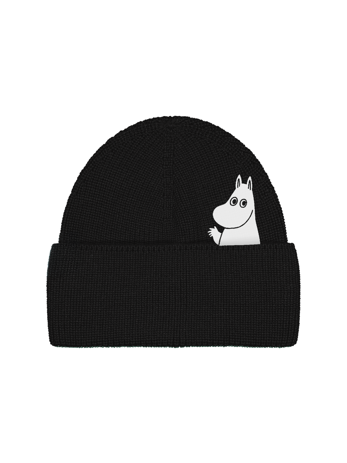 Moomintroll Hello Merino Mittens & Beanie Black Bundle