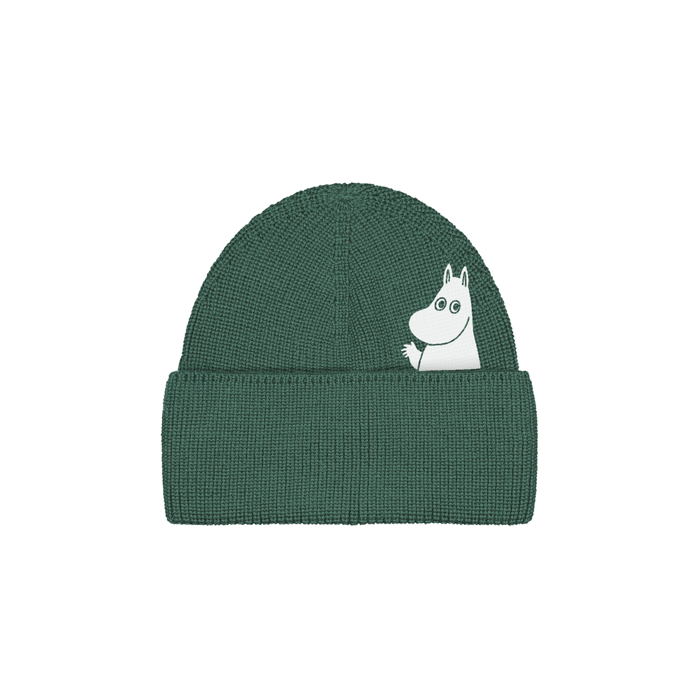 Moomintroll Hello Merino Beanie Sage - The Official Moomin Shop