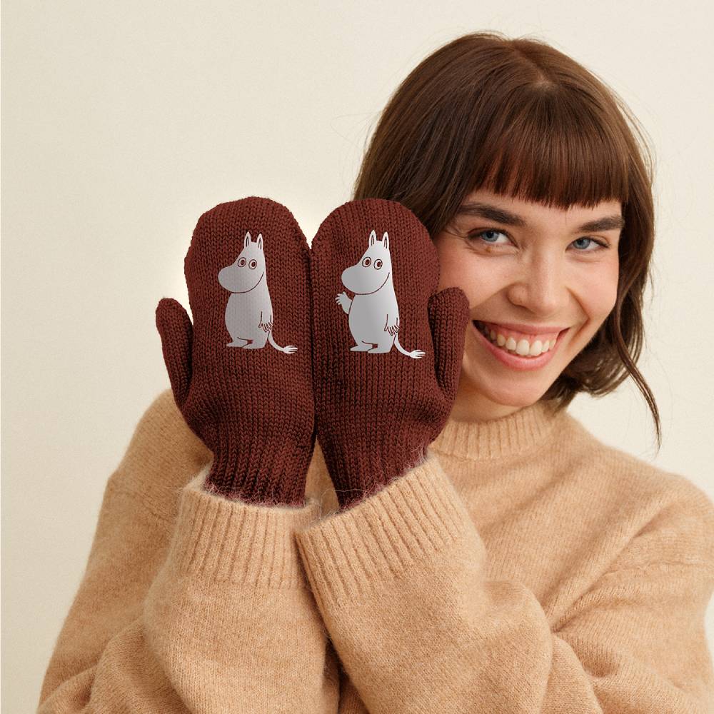 Moomintroll Hello Mittens Terracotta
