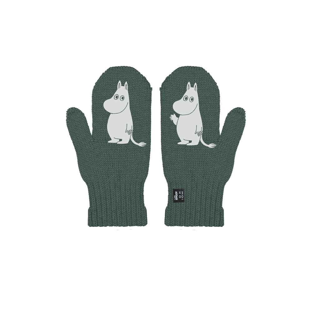 Moomintroll Hello Mittens Sage - The Official Moomin Shop