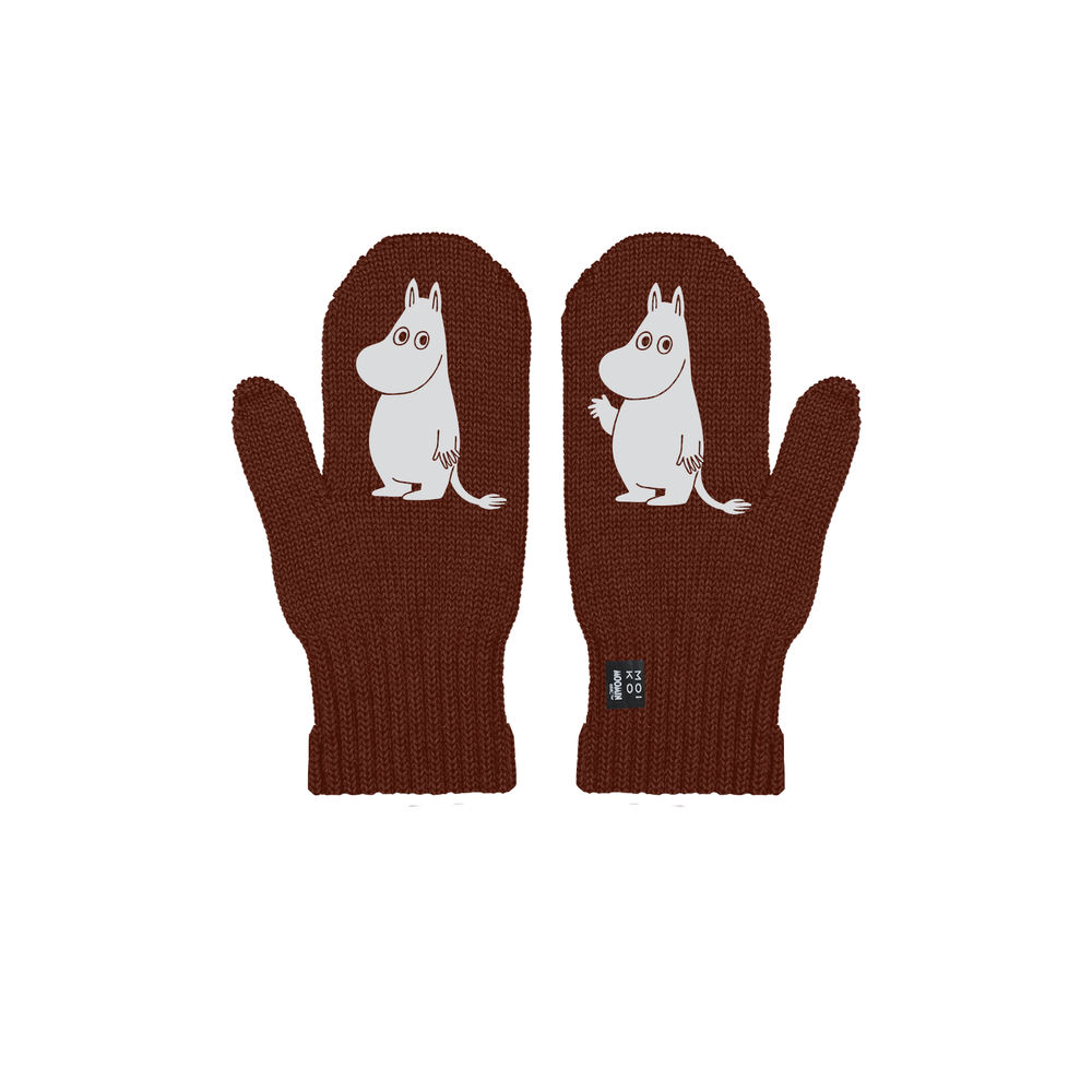 Moomintroll Hello Mittens Terracotta - The Official Moomin Shop