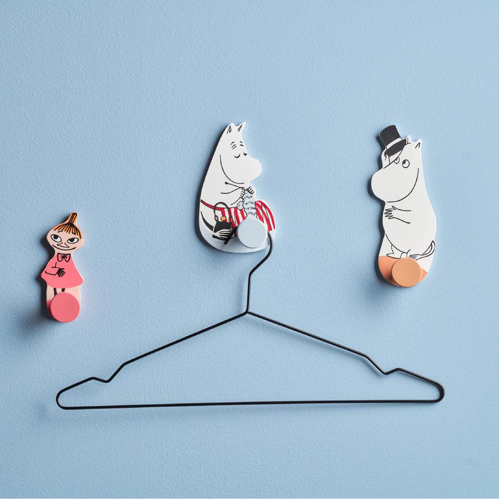 Moomintroll &amp; Little My Hooks 2-set - Kid&#39;s Concept - The Official Moomin Shop