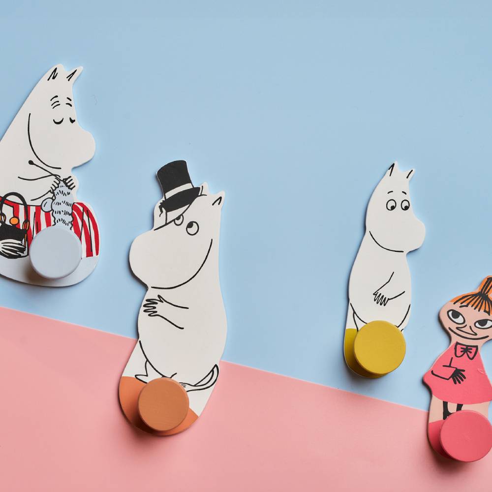 Moomintroll &amp; Little My Hooks 2-set - Kid&#39;s Concept - The Official Moomin Shop