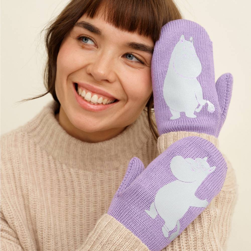 Moomin Love Mittens Lilac