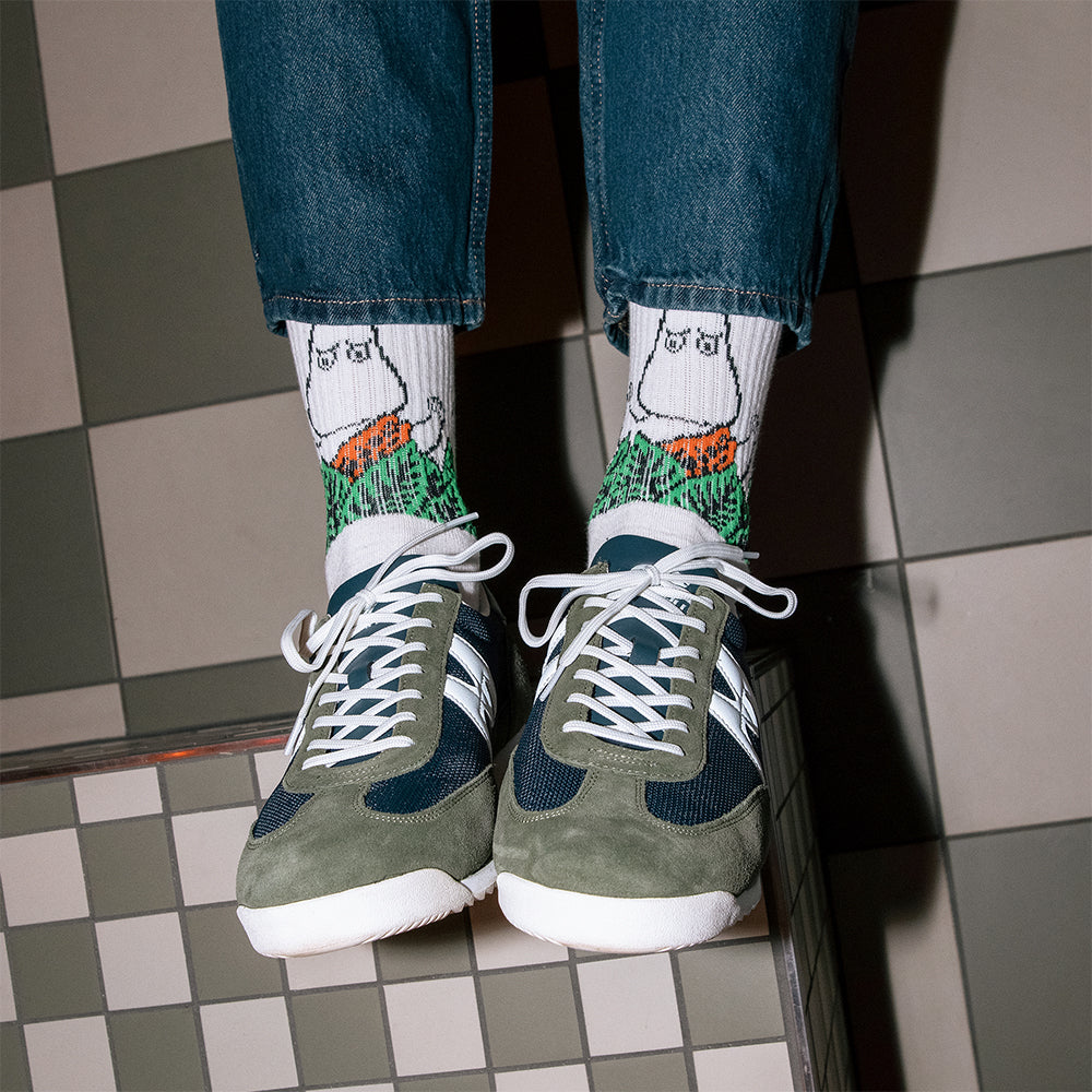Moomin Retro Socks 40-45 White - The Official Moomin Shop