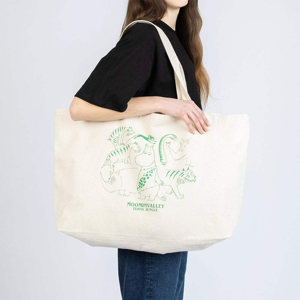 Moomin 80 Tote Bag White XL - Nordicbuddies - The Official Moomin Shop