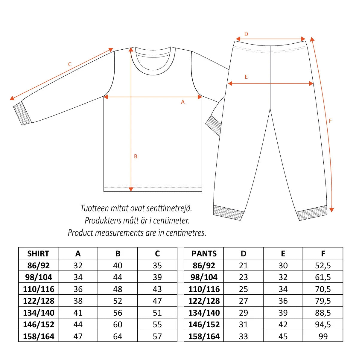 Moomin Winter Heart Kids Pyjamas Grey - The Official Moomin Shop