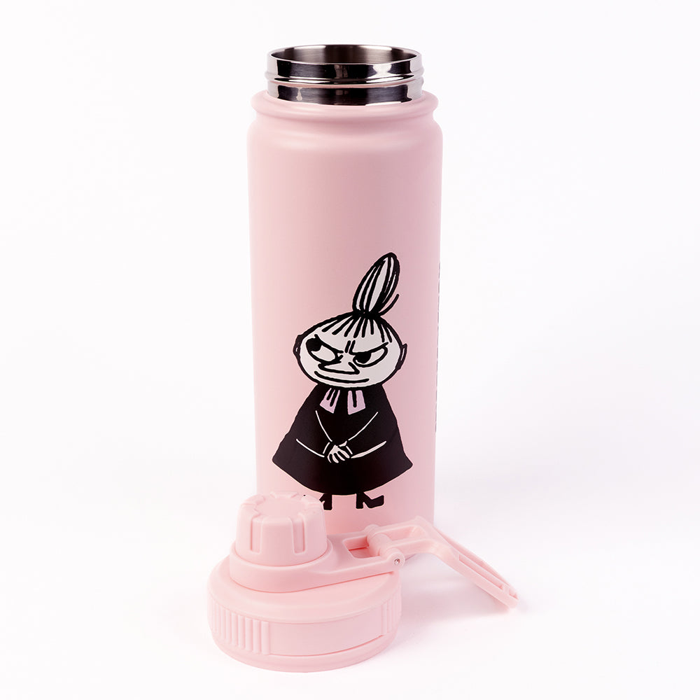 Little My's Flower Thermal Everyday Bottle 550ml Lightpink - The Official Moomin Shop