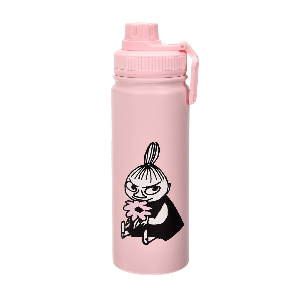 Little My's Flower Thermal Everyday Bottle 550ml Lightpink - The Official Moomin Shop