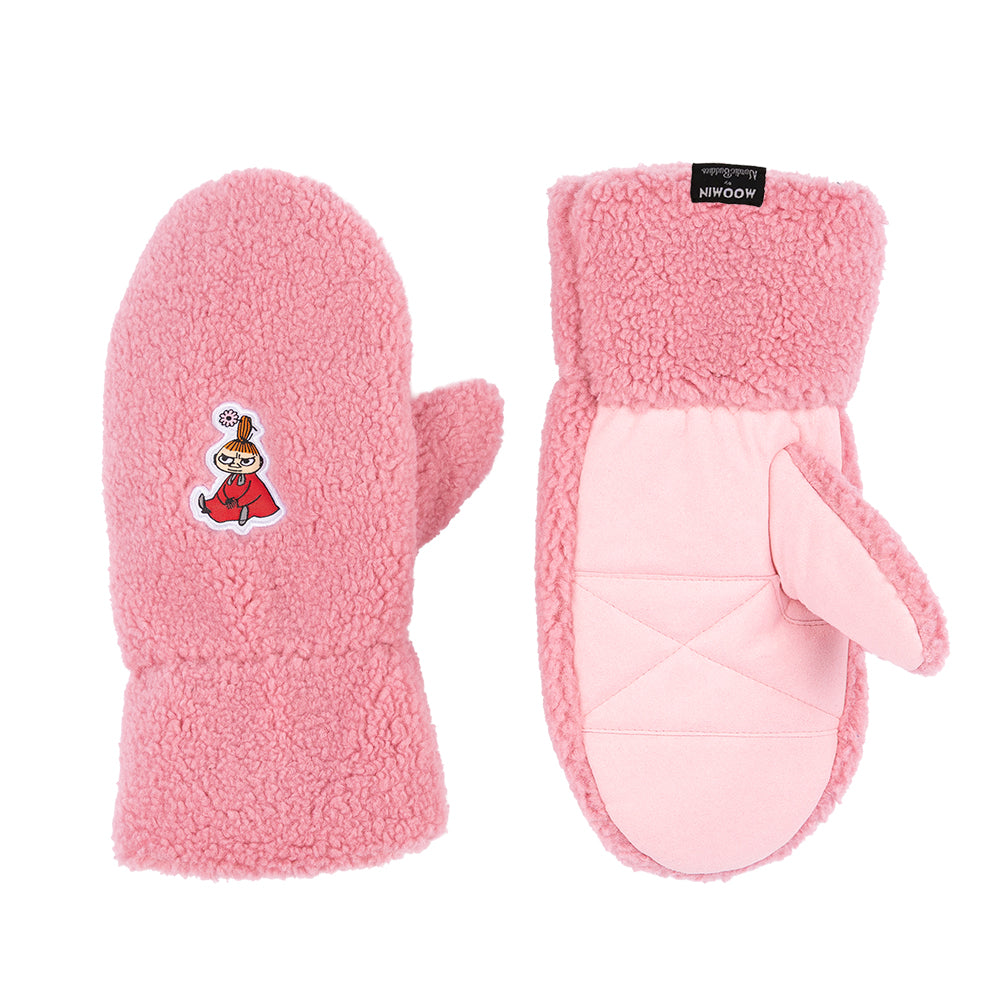 Little My Fleece Mittens Adults Pink - The Official Moomin Shop